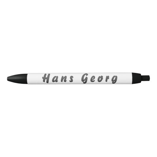 Hans Georg Kugelschreiber Zwarte Inkt Pen (Voorkant)