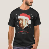 Hans Gruber heeft een Yippee Kay Ay kerstman die h T-shirt (Voorkant)