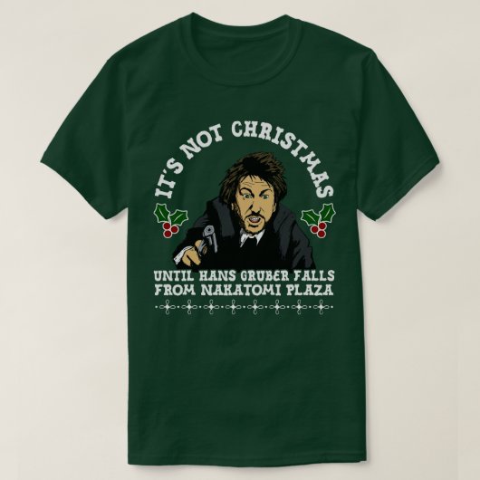 Hans Gruber Kerstmis T-shirt (Design voorkant)