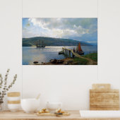 Hans Gude The Jetty in Feste Near Moss Poster (Keuken)