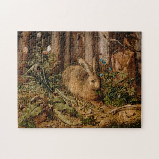 Hans Hoffmann A hare in het bos Legpuzzel (Horizontaal)