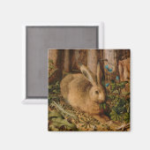 Hans Hoffmann A hare in het bos Magneet (Voorkant / Achterkant)