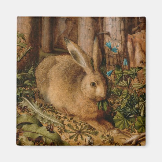 Hans Hoffmann A hare in het bos Magneet (Voorkant)