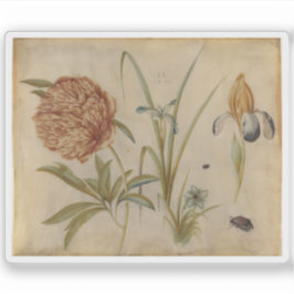 Hans Hoffmann - Bloemen en kevers Sticker