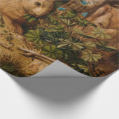 Hans Hoffmann Een haas in het bos kunst Cadeaupapier (Hoek)