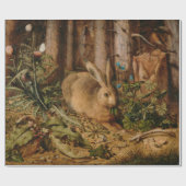 Hans Hoffmann Een haas in het bos kunst Cadeaupapier (Vlak)
