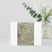HANS HOLBEIN ADAM & EVE UIT PARADISE GEDROOGD BRIEFKAART (Staand voorkant)