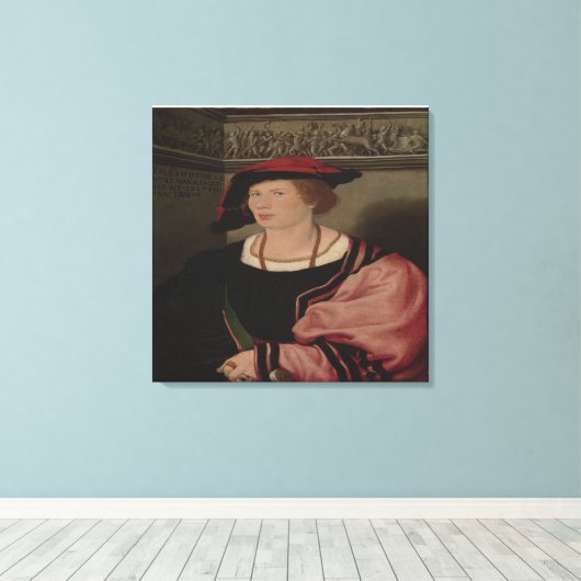HANS HOLBEIN Benedikt von Hertenstein Canvas Afdruk (Insitu (Houten vloer))