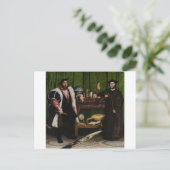 Hans Holbein de jongere ambassadeurs Briefkaart (Staand voorkant)