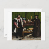 Hans Holbein de jongere ambassadeurs Briefkaart (Voorkant / Achterkant)