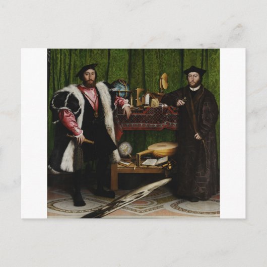 Hans Holbein de jongere ambassadeurs Briefkaart (Voorkant)