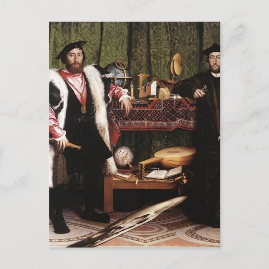 Hans Holbein de Younger-de ambassadeurs Briefkaart (Voorkant)