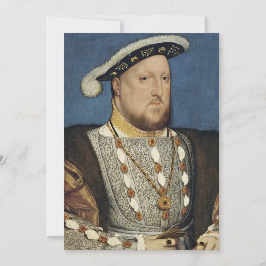 Hans Holbein de Younger - Portret van Henry VIII Kaart (Voorkant)