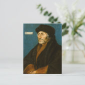 Hans Holbein het jongere Erasmus van Rotterdam Briefkaart (Staand voorkant)