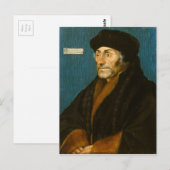 Hans Holbein het jongere Erasmus van Rotterdam Briefkaart (Voorkant / Achterkant)