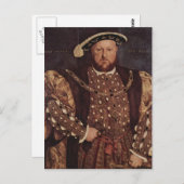 Hans Holbein het jongere portret van Henry VIII Briefkaart (Voorkant / Achterkant)