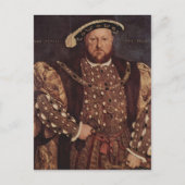Hans Holbein het jongere portret van Henry VIII Briefkaart (Voorkant)