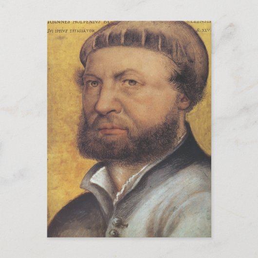 Hans Holbein het Younger-Self Portret Briefkaart (Voorkant)