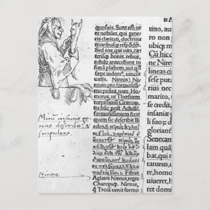 Hans Holbein - Marginale illustratie voor Erasmus Briefkaart