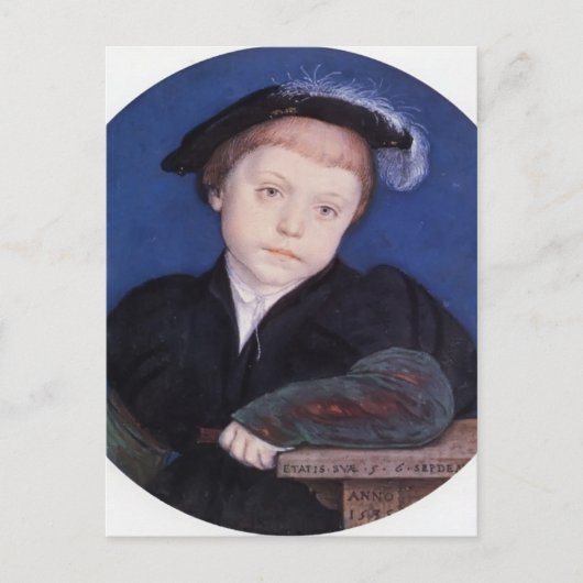 Hans Holbein-Portrait van Charles Brandon Briefkaart (Voorkant)