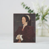 Hans Holbein-Portrait van Margaret Wyatt, Lady Lee Briefkaart (Staand voorkant)