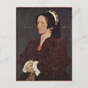 Hans Holbein-Portrait van Margaret Wyatt, Lady Lee Briefkaart