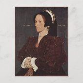 Hans Holbein-Portrait van Margaret Wyatt, Lady Lee Briefkaart (Voorkant)