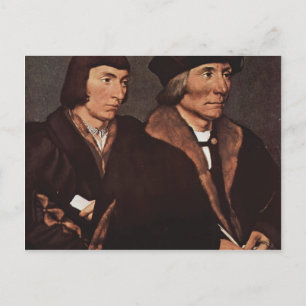 Hans Holbein - Thomas Godsalve van Norwich en zoon Briefkaart