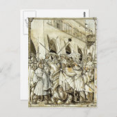 Hans Holbein- Vernedering van de keizer Valerian Briefkaart (Voorkant / Achterkant)