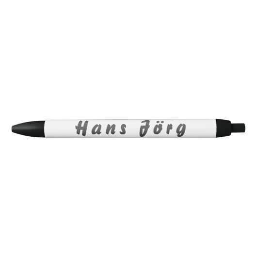Hans Jörg Kugelschreiber Zwarte Inkt Pen (Voorkant)