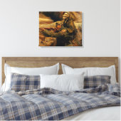Hans Larwin - Soldat und Tod (1917) Canvas Afdruk (Insitu (Slaapkamer))