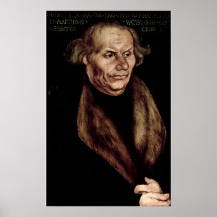 Hans Luther , vader van Martin Luther Poster