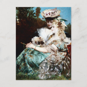 Hans Makart, De liefdesbrief (1875) Briefkaart