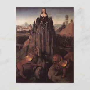 Hans Memling-Allegory met een maagd Briefkaart