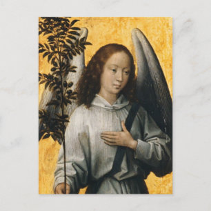 Hans Memling- Angel Holding a Olive Branch Briefkaart