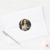 Hans Memling- Angel Holding an Olive Branch Ronde Sticker (Envelop)