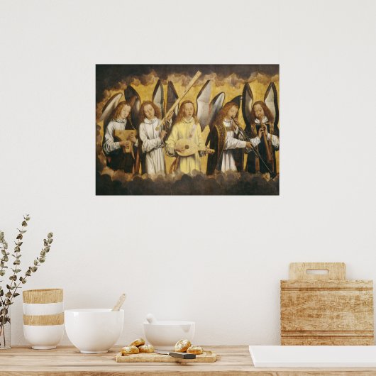 Hans Memling , een angels voor muzikanten | Linker Poster (Keuken)