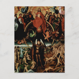 Hans Memling-Last Arrest Archangel Michael Briefkaart