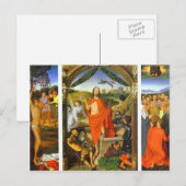 Hans Memling - Triptych van de reurrectie Briefkaart (Voorkant / Achterkant)