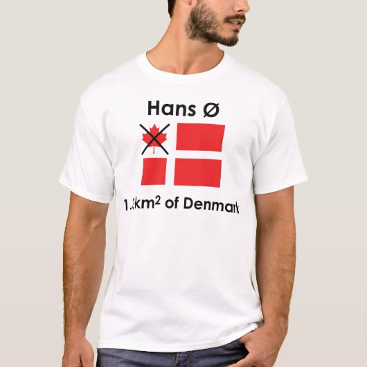Hans Ø - Hans Island - de nationalistische versie T-shirt (Voorkant)
