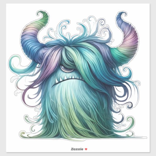 Hans - One-Eyed Monster Transparent Sticker (Vel)