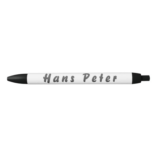 Hans Peter Kugelschreiber Zwarte Inkt Pen (Voorkant)