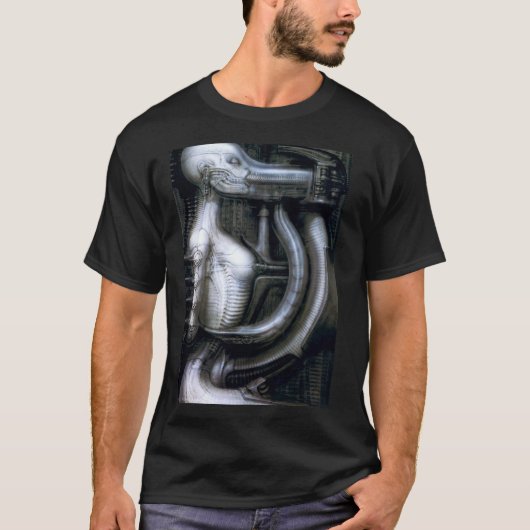 Hans Ruedi Giger kunstwerk T-shirt (Voorkant)