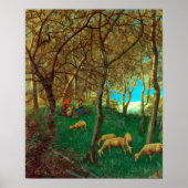 Hans Thoma At Lake Garda Poster (Voorkant)