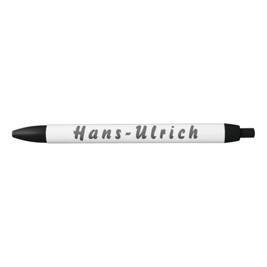 Hans-Ulrich Kugelschreiber Zwarte Inkt Pen (Voorkant)