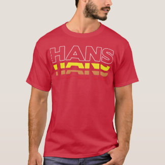 Hans voornaam grappige vintage zonsondergang Hans  T-shirt