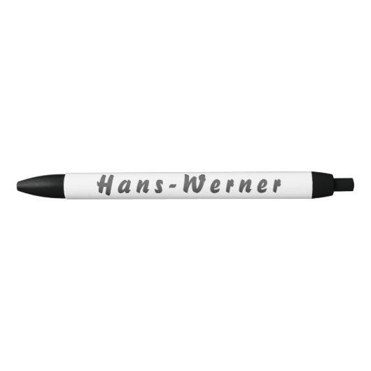 Hans-Werner Kugelschreiber Zwarte Inkt Pen (Voorkant)
