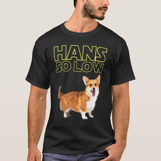 Hans Zo Laag Corgi T-shirt (Voorkant)