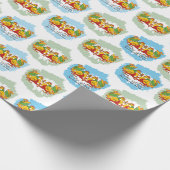 Hansa Puttuwa – Two Entwined Swans Cadeaupapier (Hoek)