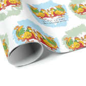 Hansa Puttuwa – Two Entwined Swans Cadeaupapier (Rol Hoek)